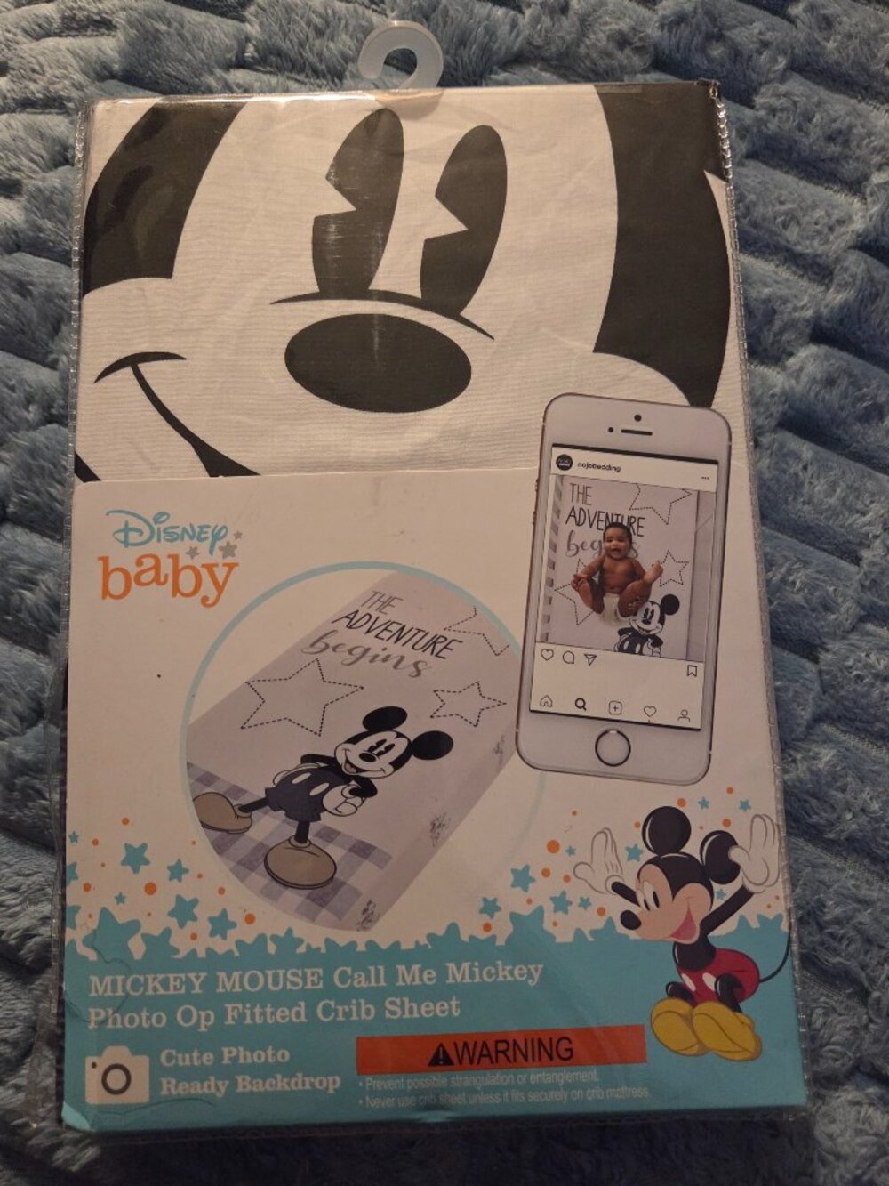Disney mickey mouse crib sheet